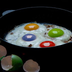 Frohe Ostern oder - das kommt vom Eierfärben